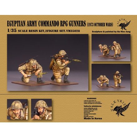 Valkyrie Miniatures Egyptian Army Commando RPG Gunners - October War 1973