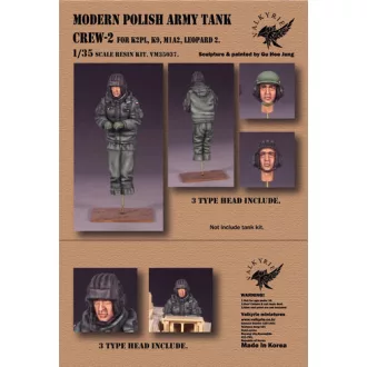   Valkyrie Miniatures Modern Polish Army Tank Crew 2 (For K2PL, K9, M1A2, Leopard 2)