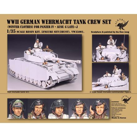 Valkyrie Miniatures Modern WWII German Wehrmacht Tank Crew Set