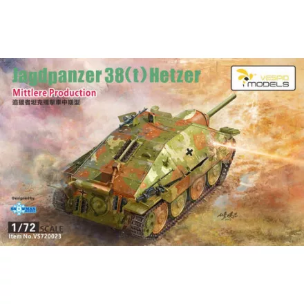 Vespid Models Jagdpanzer 38(t) Hetzer - Mid Production makett
