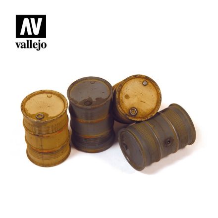 Vallejo German Fuel Drums 4psc (N.2) makett