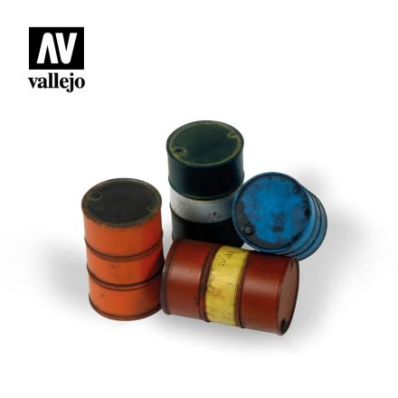 Vallejo Modern Fuel Drums 4pcs makett