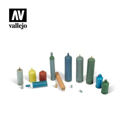 Vallejo Modern Gas Bottles 11pcs makett