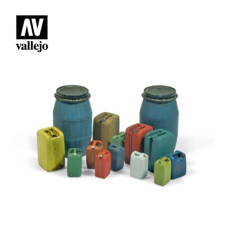 Vallejo Assorted Modern Plastic Drums (N.2) 14pcs makett