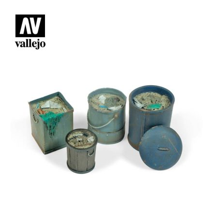 Vallejo Assorted Garbage Bins (N.2) 4pcs makett
