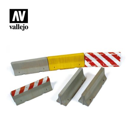 Vallejo Concrete Barriers 4pcs makett