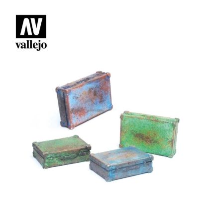 Vallejo Metal Suitcases 4pcs makett