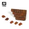 Vallejo Damaged Roof Section and Tiles 1+12pcs makett