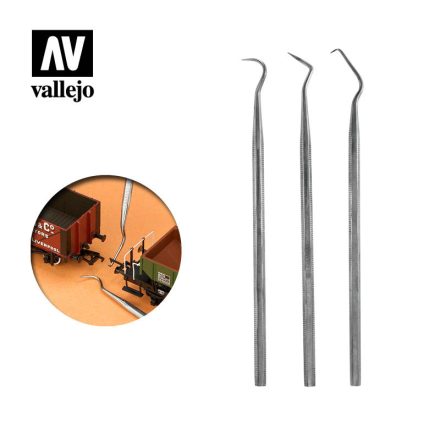 Vallejo Set of 3 Stainless Steel Probes