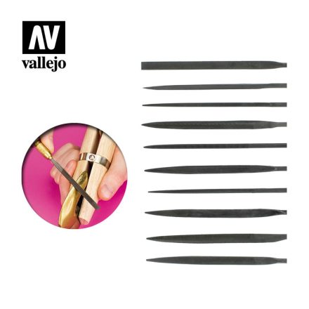Vallejo Set of 10 Needle Files