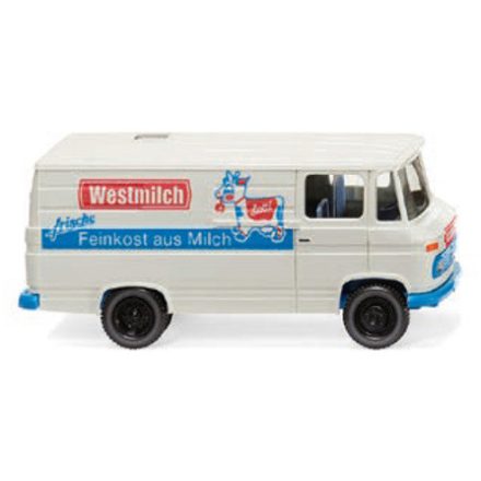 Wiking Mercedes L 406 box wagon, Westmilch, 1967