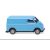 Wiking DKW fast delivery truck box wagon, light blue, 1955