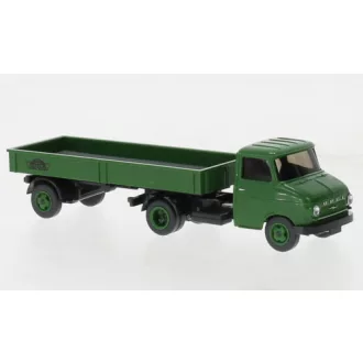 Wiking Opel Blitz, Dinkel, flatbed platform trailer, 1960