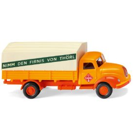 Wiking Magirus flatbed platform trailer-truck, Thörl, 1958