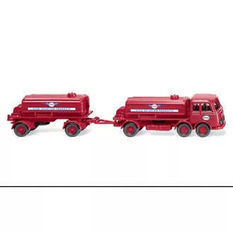   Wiking Mercedes LP 333, Esso Aviation Products, Tankwagenhängerzug, 1958
