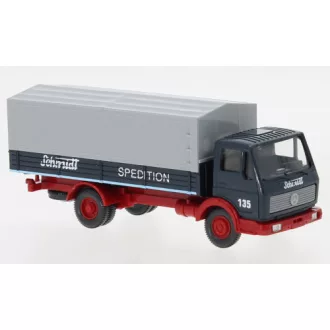   Wiking Mercedes NG, Transport Schmidt, flatbed platform trailer-truck, 1973