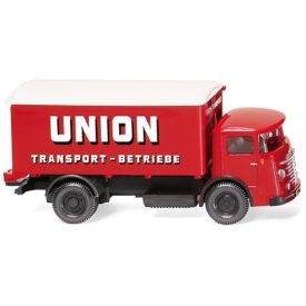 Wiking Büssing 4500, Union Transport, box-wagon-truck, 1953