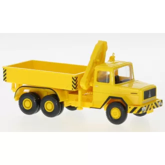Wiking Magirus Heavy load trailer truck, yellow, 1970