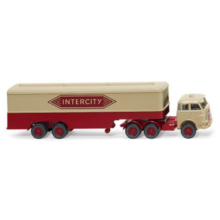 Wiking MAN Pausbacke, Intercity, box wagon truck trailer, 1960