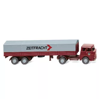   Wiking Hanomag Henschel flatbed platform trailer, Zeitfracht, 1961
