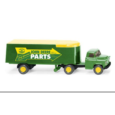 Wiking Chevrolet box wagon truck trailer, John Deere Parts, 1955