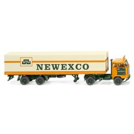 Wiking Volvo F88, Newexco, box wagon truck trailer, 1965