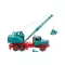 Wiking Magirus Kranwagen with Fuchs Bagger, türkis