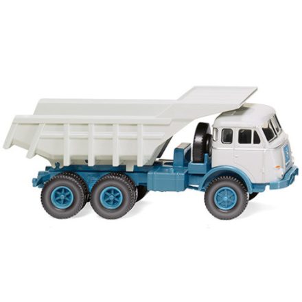 Wiking Henschel HS 3-180, light grey/blue, dumper