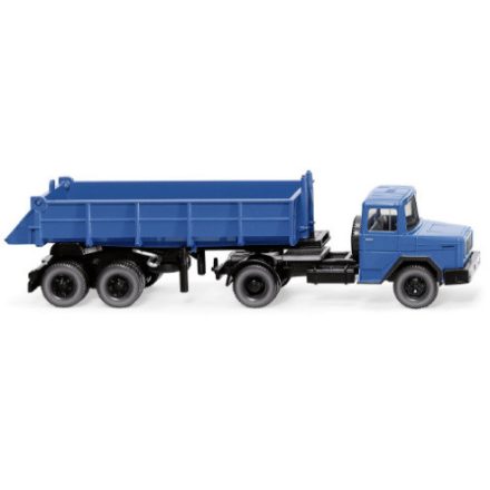 Wiking Magirus Deutz Hinterkippersattelzug, blue