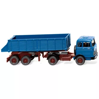 Wiking Mercedes Hinterkippersattelzug, blue, 1968
