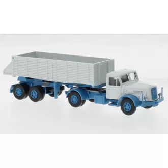   Wiking Henschel Hinterkippersattelzug, light blue/white, 1955
