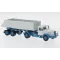 Wiking Henschel Hinterkippersattelzug, light blue/white, 1955