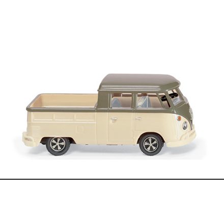 Wiking Volkswagen T1 double cabin, dunkelbeige/beige, 1963