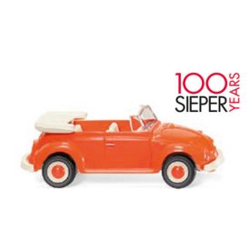   Wiking Volkswagen Käfer Convertible, orange, 100 years Sieper, 1969