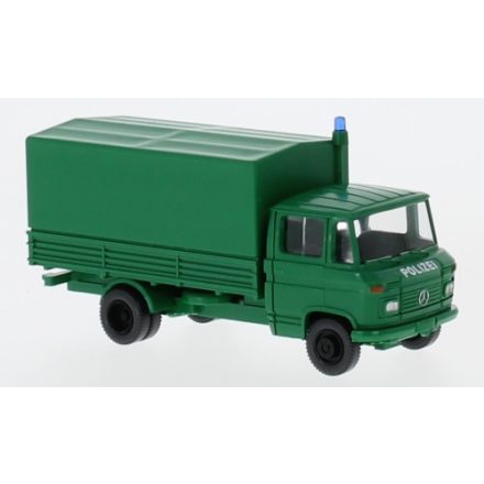 Wiking Mercedes L 408 , police, flatbed platform trailer-truck