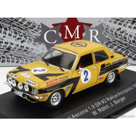 CMR OPEL ASCONA 1.9 SR N 2 RALLY ACROPOLIS 1975 W.ROHRL - J.BERGER