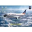 X-Scale Boeing 737-2S3 Delta Airlines with 3D-Printed Engine Fan Blades repülő makett