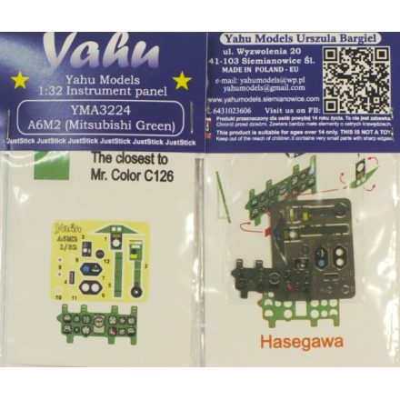 Yahu Models A6M2 Mitsubishi Green (Hasegawa)