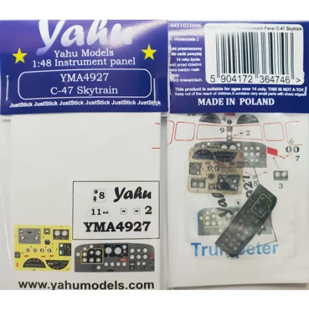 Yahu Models Douglas C-47 Skytrain - Photoetched Instrument Panel (Trumpeter)