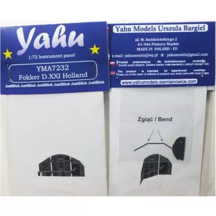 Yahu Models Fokker D XXI Dutch