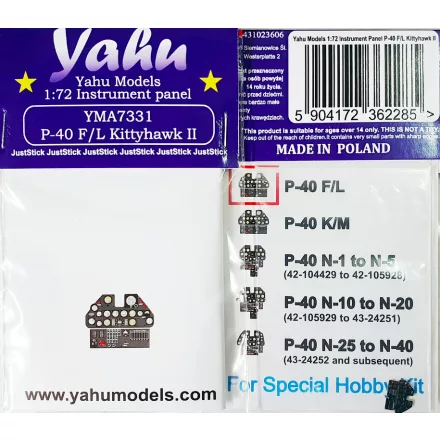 Yahu Models P-40 F/L Kittyhawk II (Special Hobby)