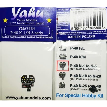 Yahu Models P-40 N-1/N-5 early (Special Hobby)