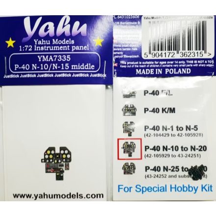 Yahu Models P-40 N-10/N-15 middle (Special Hobby)