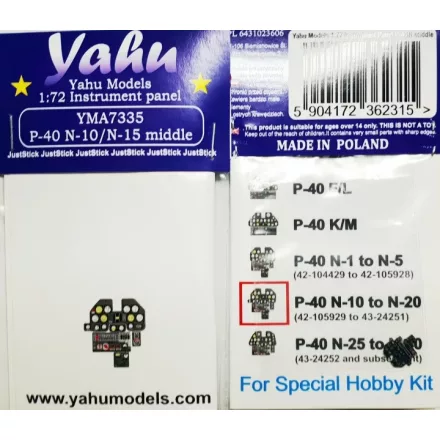 Yahu Models P-40 N-10/N-15 middle (Special Hobby)