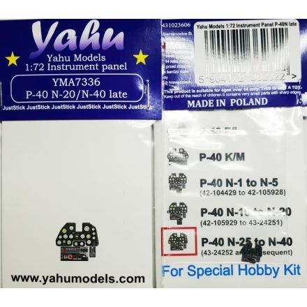 Yahu Models P-40 N-20/N-40 late (Special Hobby)