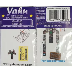   Yahu Models Dassault Mirage III C - Intrument Panel (Special Hobby)