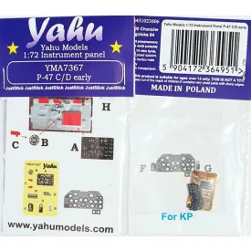 Yahu Models Republic P-47 C/D Early - Intrument Panel (KP)