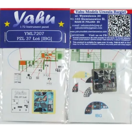 Yahu Models PZL 37 Łoś (IBG)