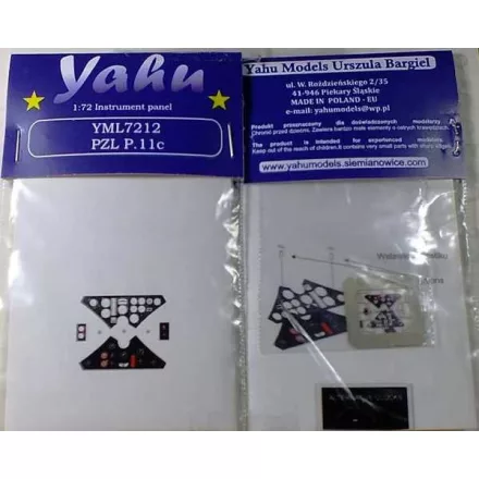 Yahu Models PZL P.11c (Azur , Heller)