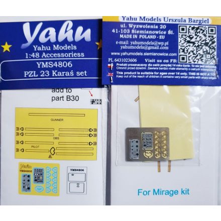 Yahu Models PZL 23 Karaś set (Mirage)
